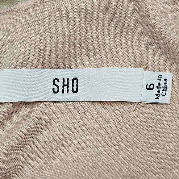 SHO Tadashi Shoji Rose Mist Sequin Cutout Taylor Swift Eras Look Sexy Jumpsuit - Picture 9 of 15